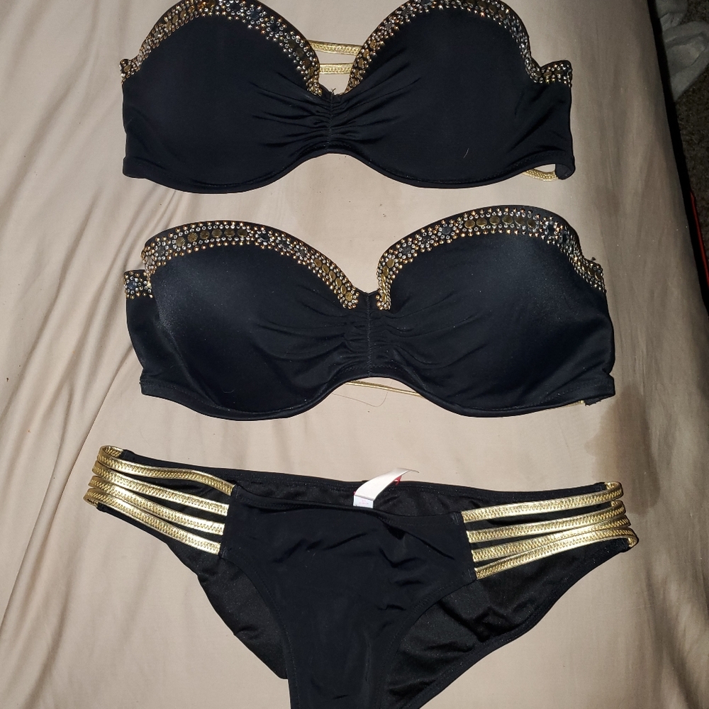 Victoria Secret strappy studded bikini